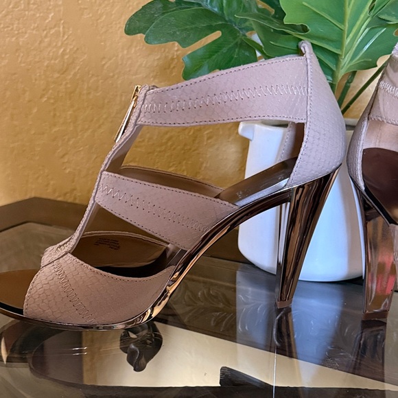 MICHAEL Michael Kors Taupe Strappy Heels - Picture 2 of 4